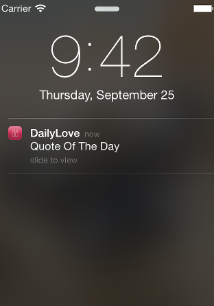 DailyLove Notification